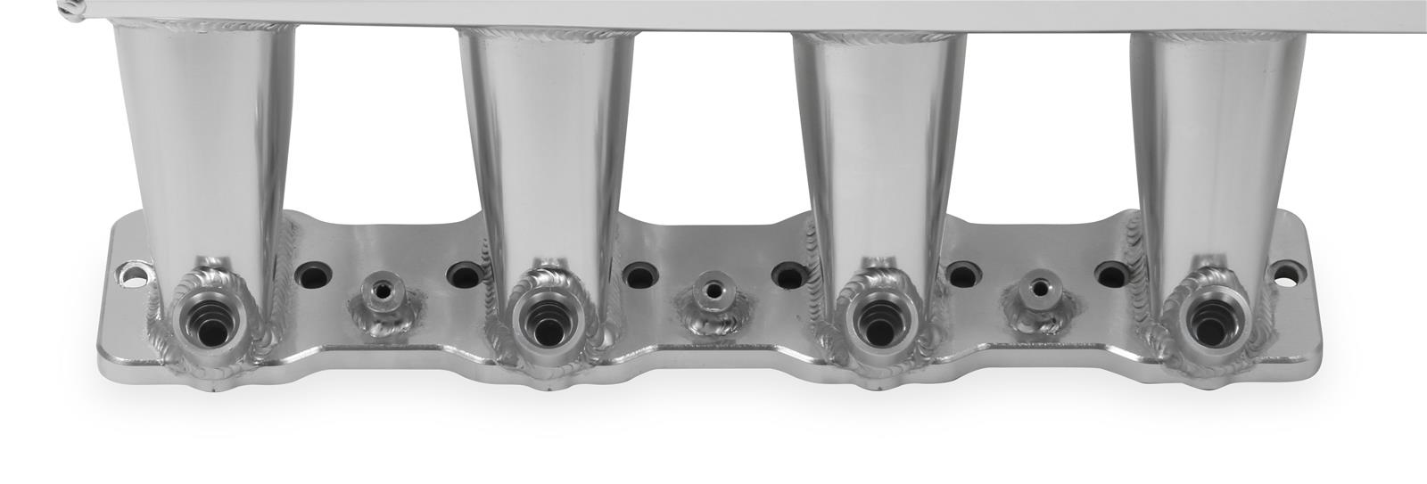Holley Sniper EFI Fabricated Intakes 822031-1 Intake Manifolds, EFI, Hi-Ram, Rectangular Port, 92mm Throttle Body, 2,200-6,800 RPM, Welded Aluminum, Silver, Chevy, LS, 6.0L, 6.2L, Kit thumbnail 8