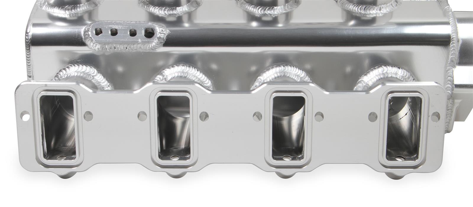 Holley Sniper EFI Fabricated Intakes 822031-1 Intake Manifolds, EFI, Hi-Ram, Rectangular Port, 92mm Throttle Body, 2,200-6,800 RPM, Welded Aluminum, Silver, Chevy, LS, 6.0L, 6.2L, Kit thumbnail 7