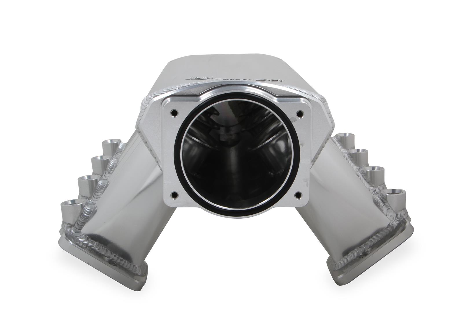 Holley Sniper EFI Fabricated Intakes 822031-1 Intake Manifolds, EFI, Hi-Ram, Rectangular Port, 92mm Throttle Body, 2,200-6,800 RPM, Welded Aluminum, Silver, Chevy, LS, 6.0L, 6.2L, Kit thumbnail 3