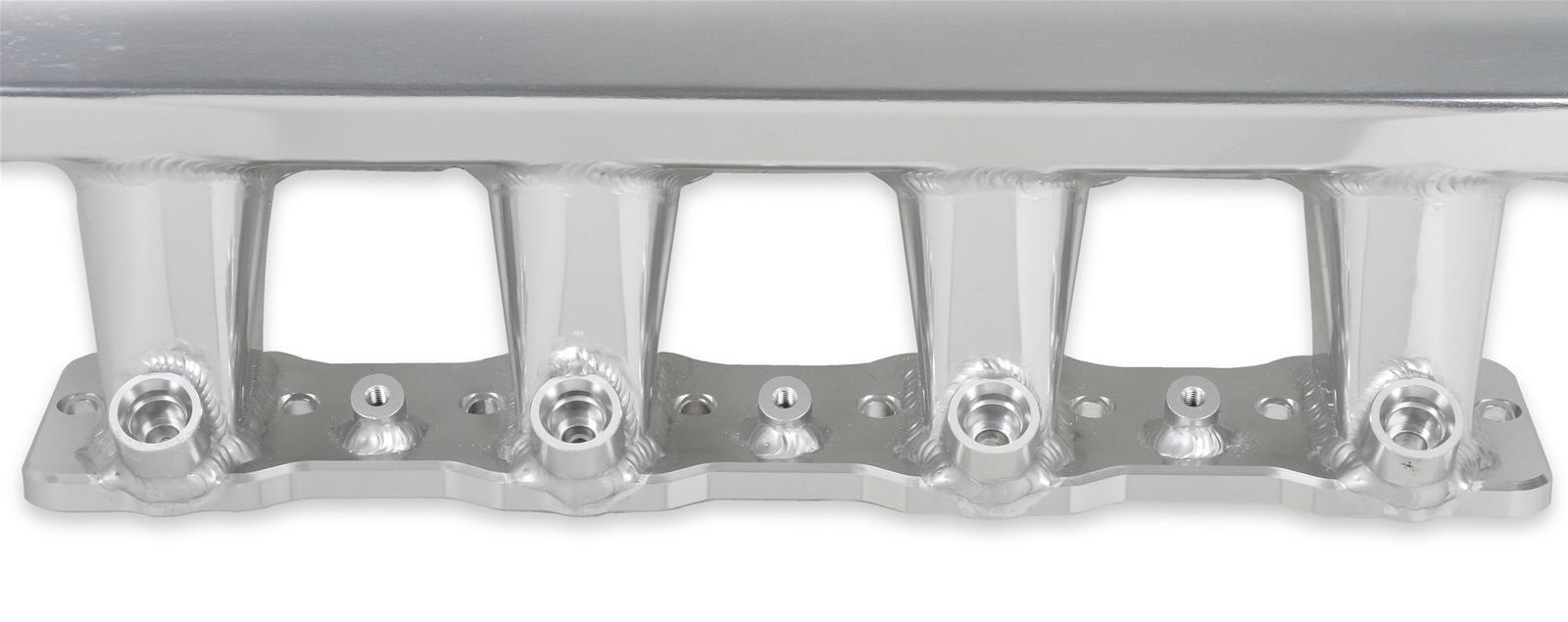 Holley Sniper EFI Fabricated Intakes 822101-1 Intake Manifolds, EFI, Hi-Ram, Rectangular Port, 92mm Throttle Body, 1,800-6,400 RPM, Welded Aluminum, Silver, Chevy, LS, 6.0L, 6.2L, Each thumbnail 7