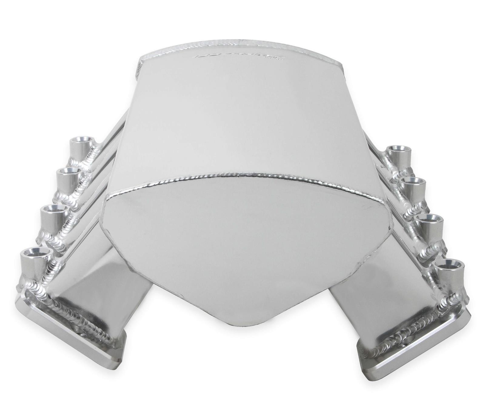 Holley Sniper EFI Fabricated Intakes 822101-1 Intake Manifolds, EFI, Hi-Ram, Rectangular Port, 92mm Throttle Body, 1,800-6,400 RPM, Welded Aluminum, Silver, Chevy, LS, 6.0L, 6.2L, Each thumbnail 3
