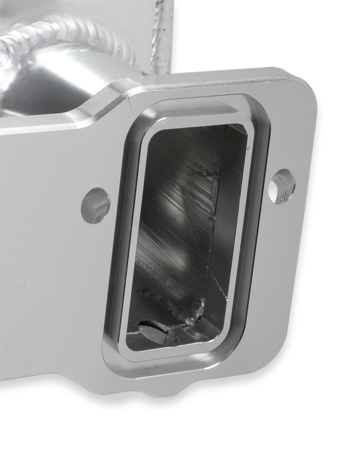 Holley Sniper EFI Fabricated Intakes 822101-1 Intake Manifolds, EFI, Hi-Ram, Rectangular Port, 92mm Throttle Body, 1,800-6,400 RPM, Welded Aluminum, Silver, Chevy, LS, 6.0L, 6.2L, Each thumbnail 9