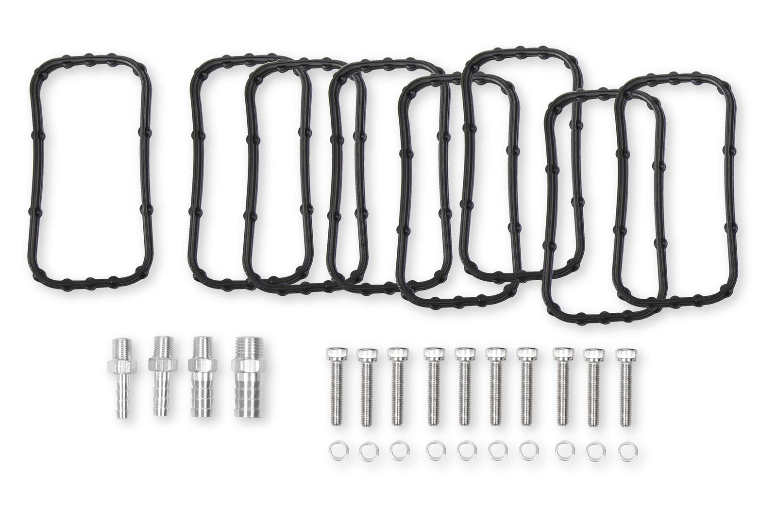Holley Sniper EFI Fabricated Intakes 822101-1 Intake Manifolds, EFI, Hi-Ram, Rectangular Port, 92mm Throttle Body, 1,800-6,400 RPM, Welded Aluminum, Silver, Chevy, LS, 6.0L, 6.2L, Each thumbnail 4