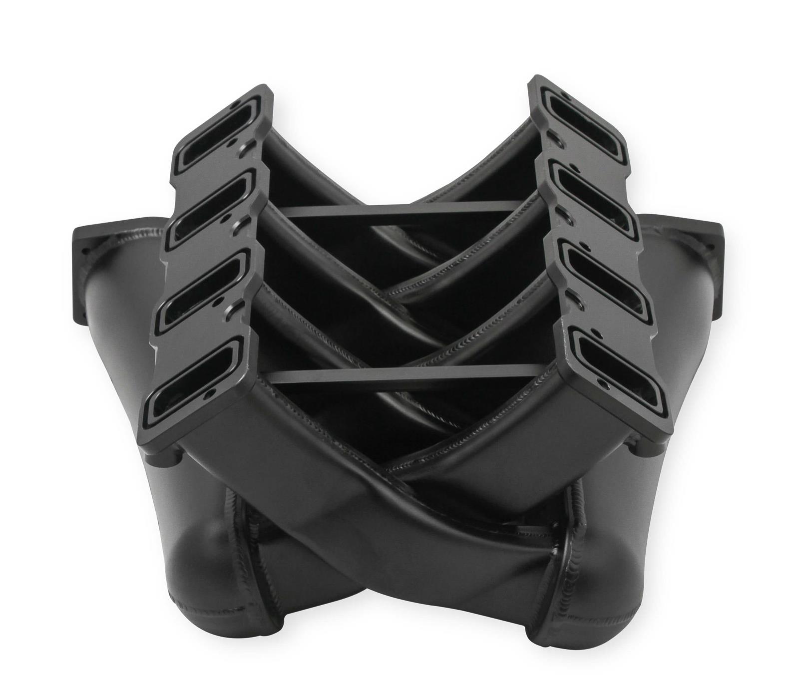 Holley Sniper Fabricated Dual Plenum Intake Manifolds 822202 Manifolds, EFI, Plenum, Rectangular Port, 92mm Throttle Body, 1,600-6,800 RPM, Welded Aluminum, Black, Chevy, LS, 6.0-6.2L, Each thumbnail 2