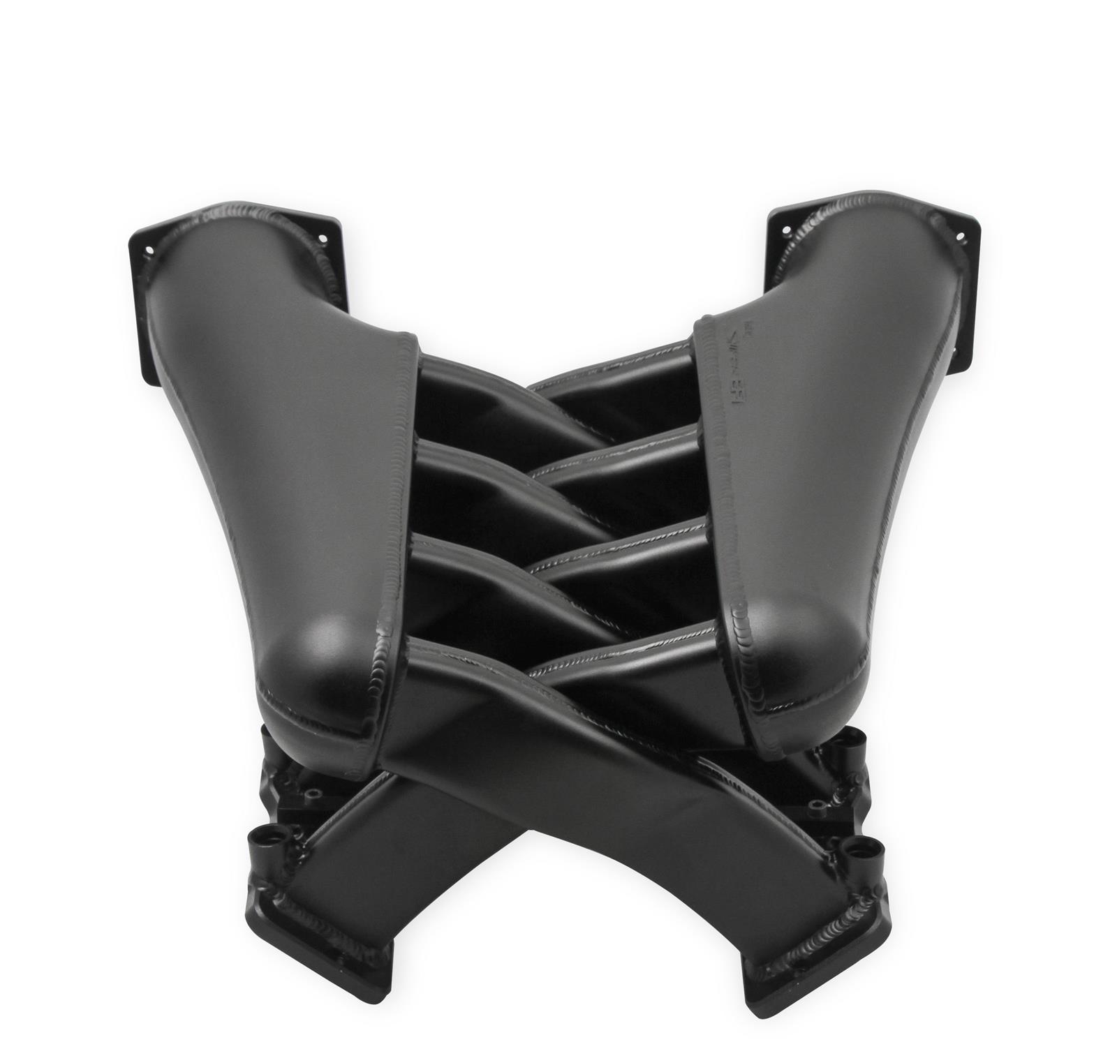 Holley Sniper Fabricated Dual Plenum Intake Manifolds 822242 Manifolds, EFI, Plenum, Rectangular Port, 102mm Throttle Body, 1,600-6,800 RPM, Welded Aluminum, Black, Chevy, LS, 6.0-6.2L, Each