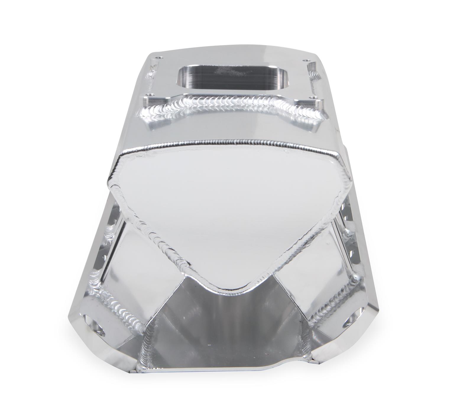 Holley Sniper Carbureted Fabricated Intake Manifolds 827011 Manifolds, Sniper, Carbureted, Single, 4150 Flange, 1,800-7,000 RPM, 6.875 in. Tall, Welded Aluminum, Silver, Ford, 260-302ci, Windsor, Each thumbnail 2