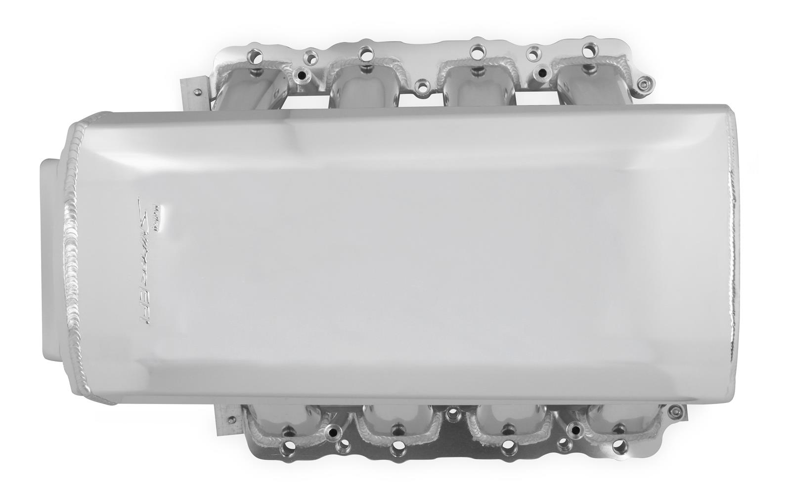 Holley Sniper EFI Fabricated Intakes 829081 Intake Manifolds, EFI, Hi-Ram, Modular 3 Valve, 130mm Throttle Body, 2,200-6,800 RPM, Welded Aluminum, Silver, Ford, 4.6L, Modular, Each thumbnail 7