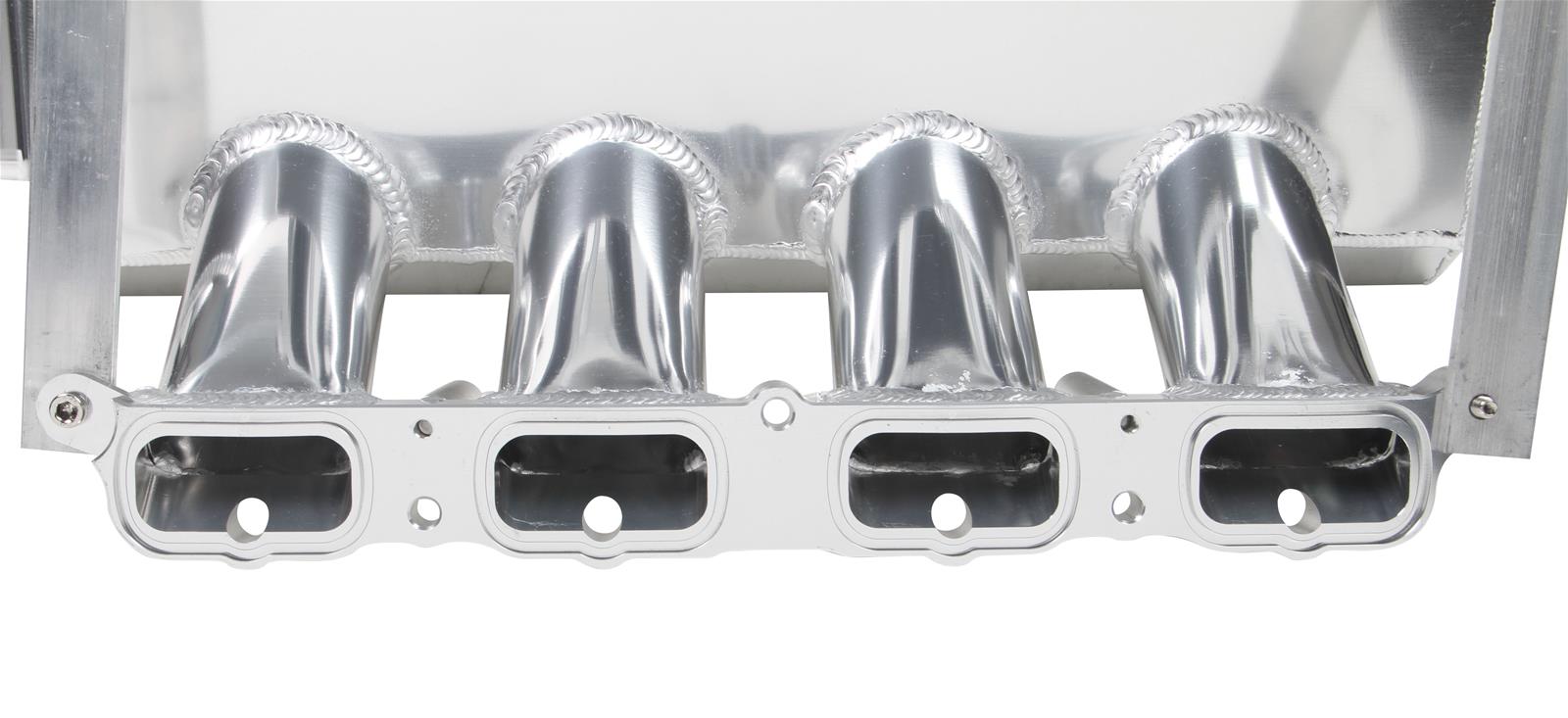 Holley Sniper EFI Fabricated Intakes 829081 Intake Manifolds, EFI, Hi-Ram, Modular 3 Valve, 130mm Throttle Body, 2,200-6,800 RPM, Welded Aluminum, Silver, Ford, 4.6L, Modular, Each thumbnail 9
