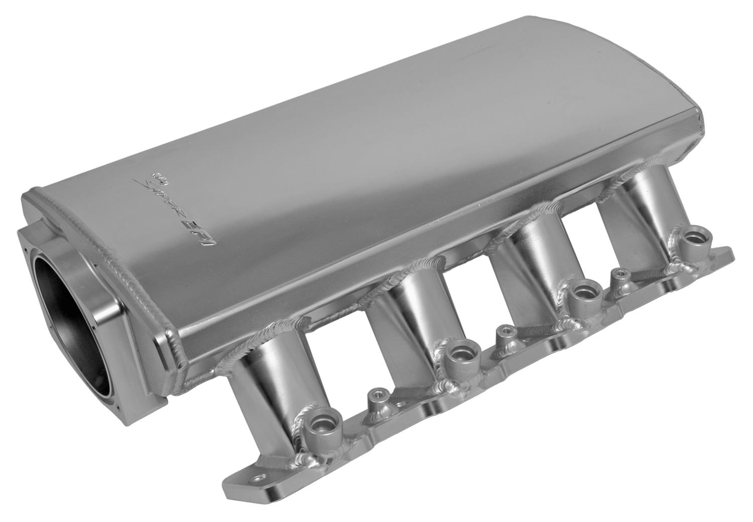 Holley Sniper EFI Fabricated Intakes 830111-1 Intake Manifolds, EFI, Hi-Ram, Stock Port, 102mm Throttle Body, 1,500-6,500 RPM, Welded Aluminum, Silver, Chevy, LS, 7.0L, Kit thumbnail 4