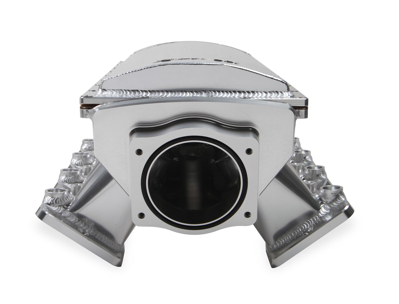 Holley Sniper EFI Fabricated Race Series Intake Manifolds 832141 Manifolds, EFI, Hi-Ram, Cathedral Port, 90mm Throttle Body, 2,100-8,200 RPM, Welded Aluminum, Silver, Chevy, LS, 4.8-6.0L, Each
