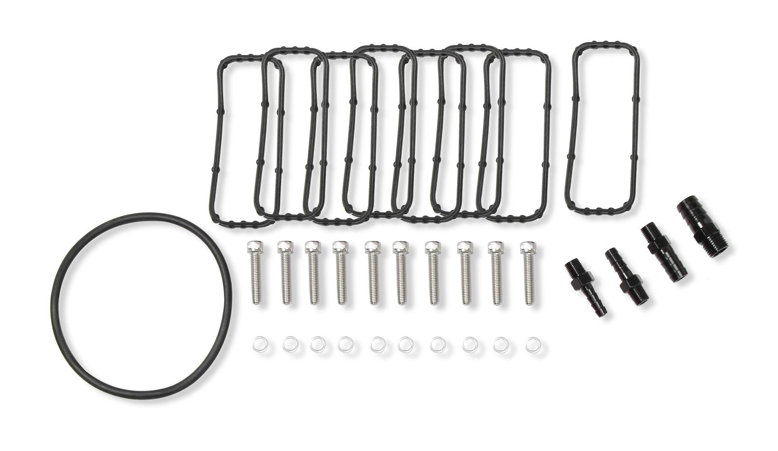 Holley Sniper EFI Fabricated Race Series Intake Manifolds 832142 Manifolds, EFI, Hi-Ram, Cathedral Port, 90mm Throttle Body, 2,100-8,200 RPM, Welded Aluminum, Black, Chevy, LS, 4.8-6.0L, Each thumbnail 6
