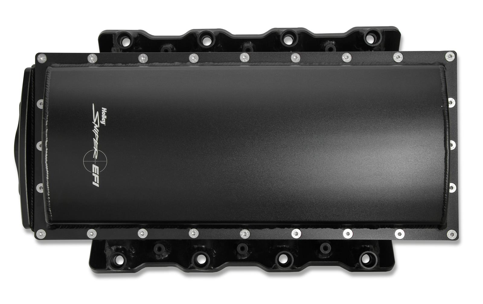 Holley Sniper EFI Fabricated Race Series Intake Manifolds 832142 Manifolds, EFI, Hi-Ram, Cathedral Port, 90mm Throttle Body, 2,100-8,200 RPM, Welded Aluminum, Black, Chevy, LS, 4.8-6.0L, Each thumbnail 5