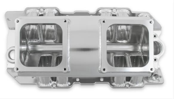 Holley Sniper Carbureted Fabricated Intake Manifolds 835171 Manifolds, Sniper, Carbureted, Dual, 4500 Flange, Rectangular Port, 1,800-7,000 RPM, Welded Aluminum, Silver, Chevy, 396-454ci, Each thumbnail 7
