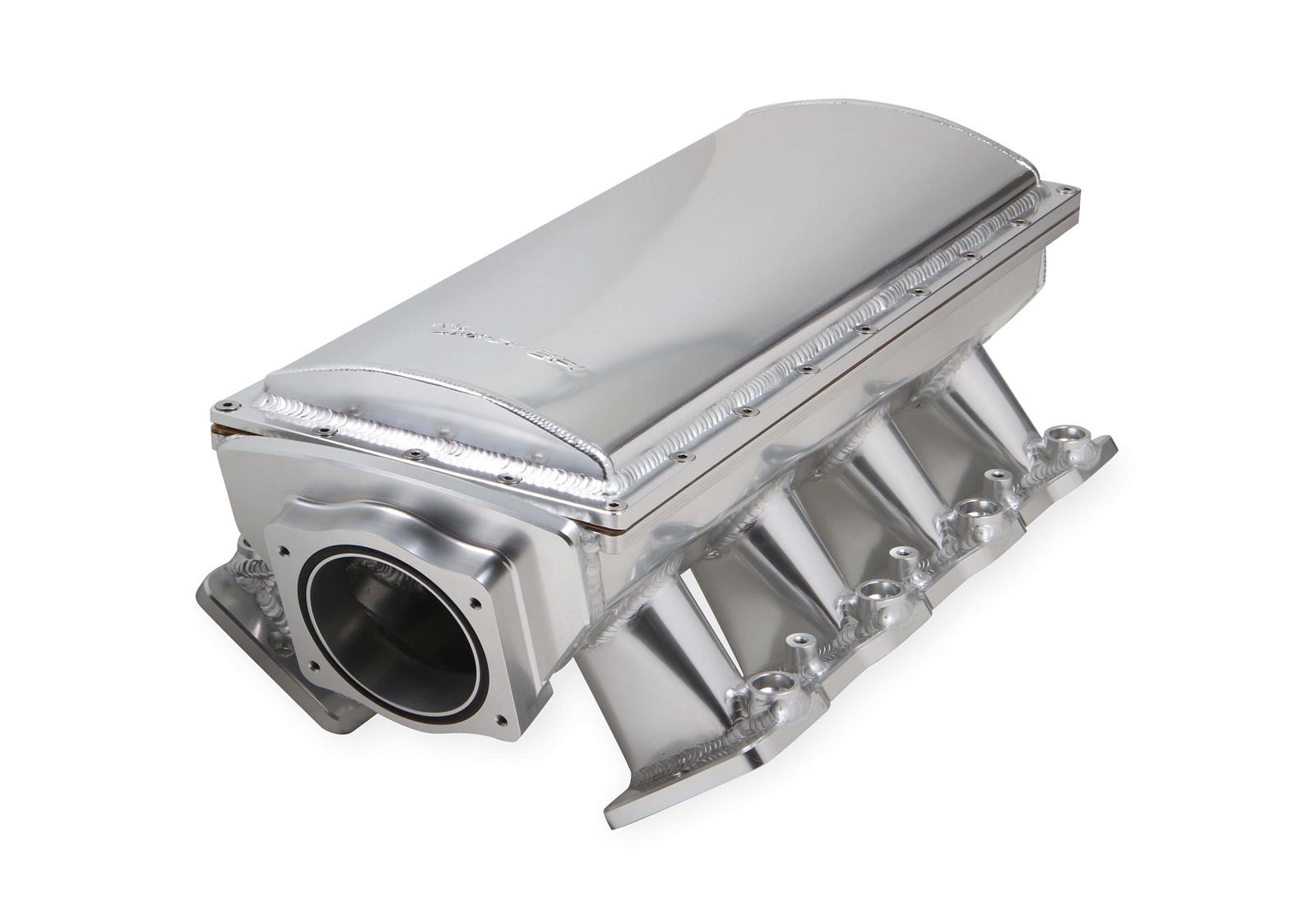 Holley Sniper EFI Fabricated Race Series Intake Manifolds 838231 Manifolds, EFI, Hi-Ram, Multi-port, Rectangular Port, 90mm Throttle Body, 2,100-8,200 RPM, Aluminum, Silver, Chevy, LS, 6.0L, 6.2L, Kit thumbnail 4