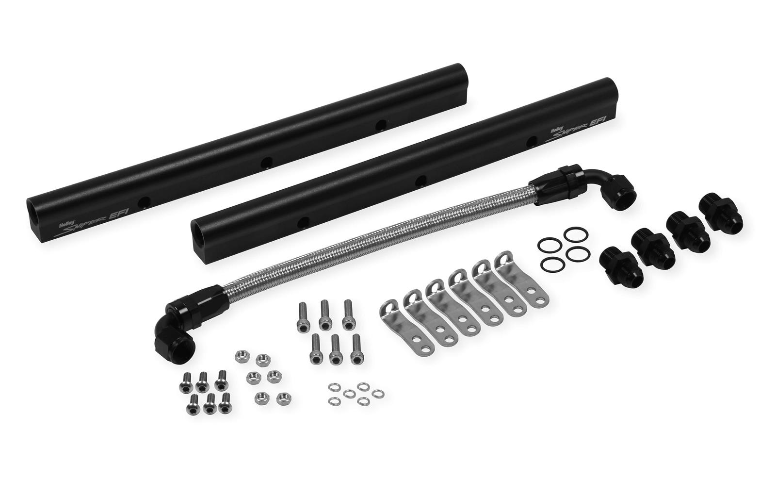 Holley Sniper EFI Fabricated Race Series Intake Manifolds 838231 Manifolds, EFI, Hi-Ram, Multi-port, Rectangular Port, 90mm Throttle Body, 2,100-8,200 RPM, Aluminum, Silver, Chevy, LS, 6.0L, 6.2L, Kit thumbnail 7