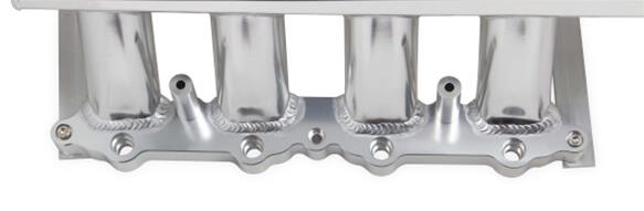Holley Sniper EFI Fabricated Intakes 839031 Intake Manifolds, EFI, Hi-Ram, Stock Port, 90mm Throttle Body, 2,200-6,800 RPM, Aluminum, Silver, Ford, 5.0L, Modular, Each thumbnail 9