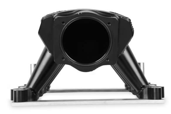 Holley Sniper EFI Fabricated Intakes 839032 Intake Manifolds, EFI, Hi-Ram, Stock Port, 90mm Throttle Body, 2,200-6,800 RPM, Aluminum, Black, Ford, 5.0L, Modular, Each thumbnail 4