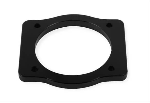 Holley Sniper Throttle Body Spacers 860012 Spacer, Sniper, Billet Aluminum, 92mm Bore, 0.375 in. Thick, Black Anodized, for EFI Fabricated Intakes, Chevy, 4.8-7.0L, Each thumbnail 2