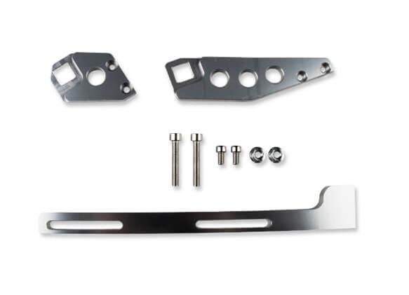 Holley Sniper EFI Cable Bracket Kits 870016 Brackets, EFI, Throttle Mount, Intake Manifold, Aluminum, Silver, for EFI, Fabricated, with Hardware, Chevy, LS, 5.7L, 6.0L, Kit