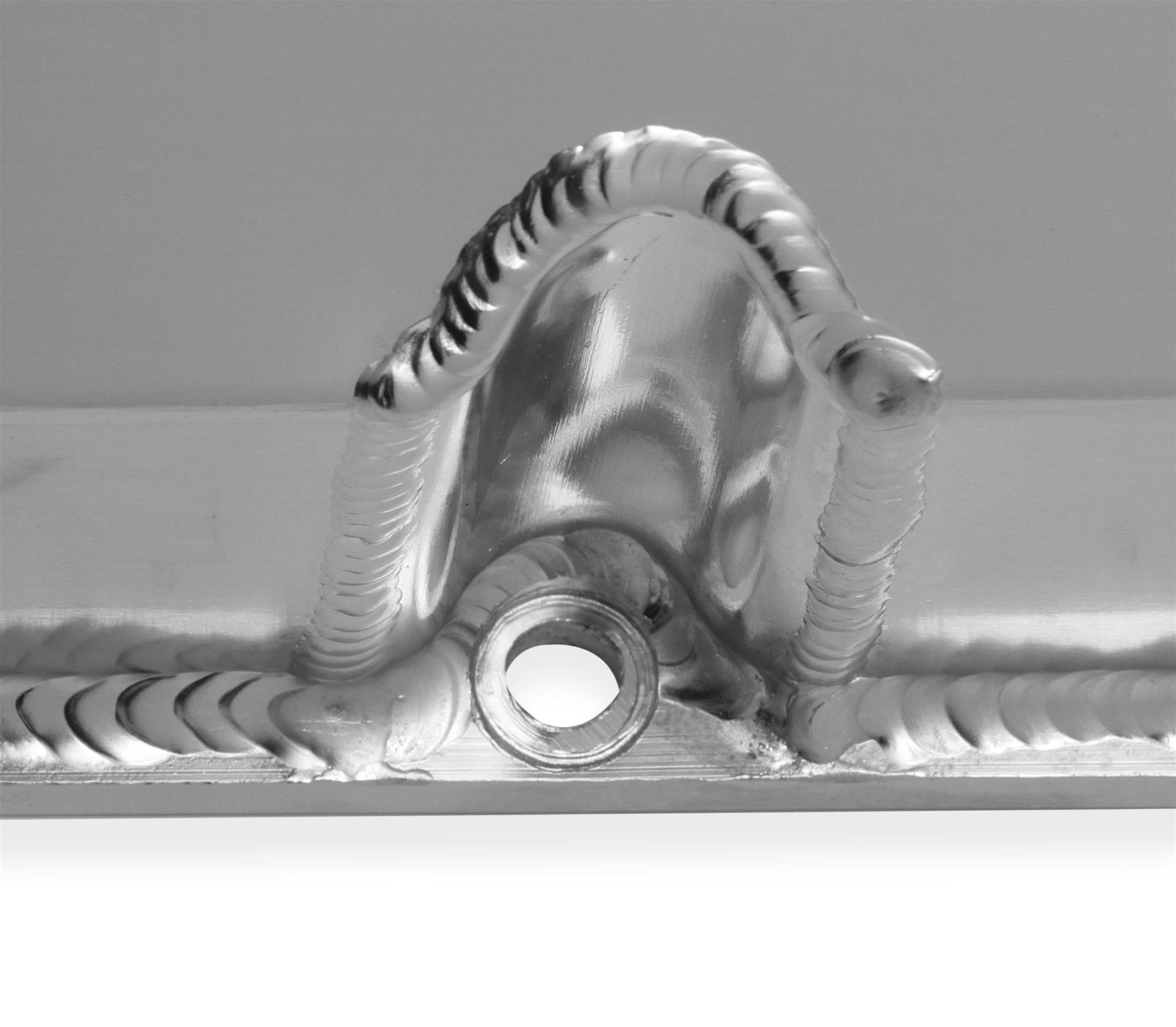 Holley Sniper Fabricated Aluminum Valve Covers 890001 Covers, EFI, Fabricated, Aluminum, 3.5 in. Tall, Baffled, Silver Gloss, 1.25 in. Breather Holes, Hardware, Ford, FE, 332-428ci, Pair thumbnail 2