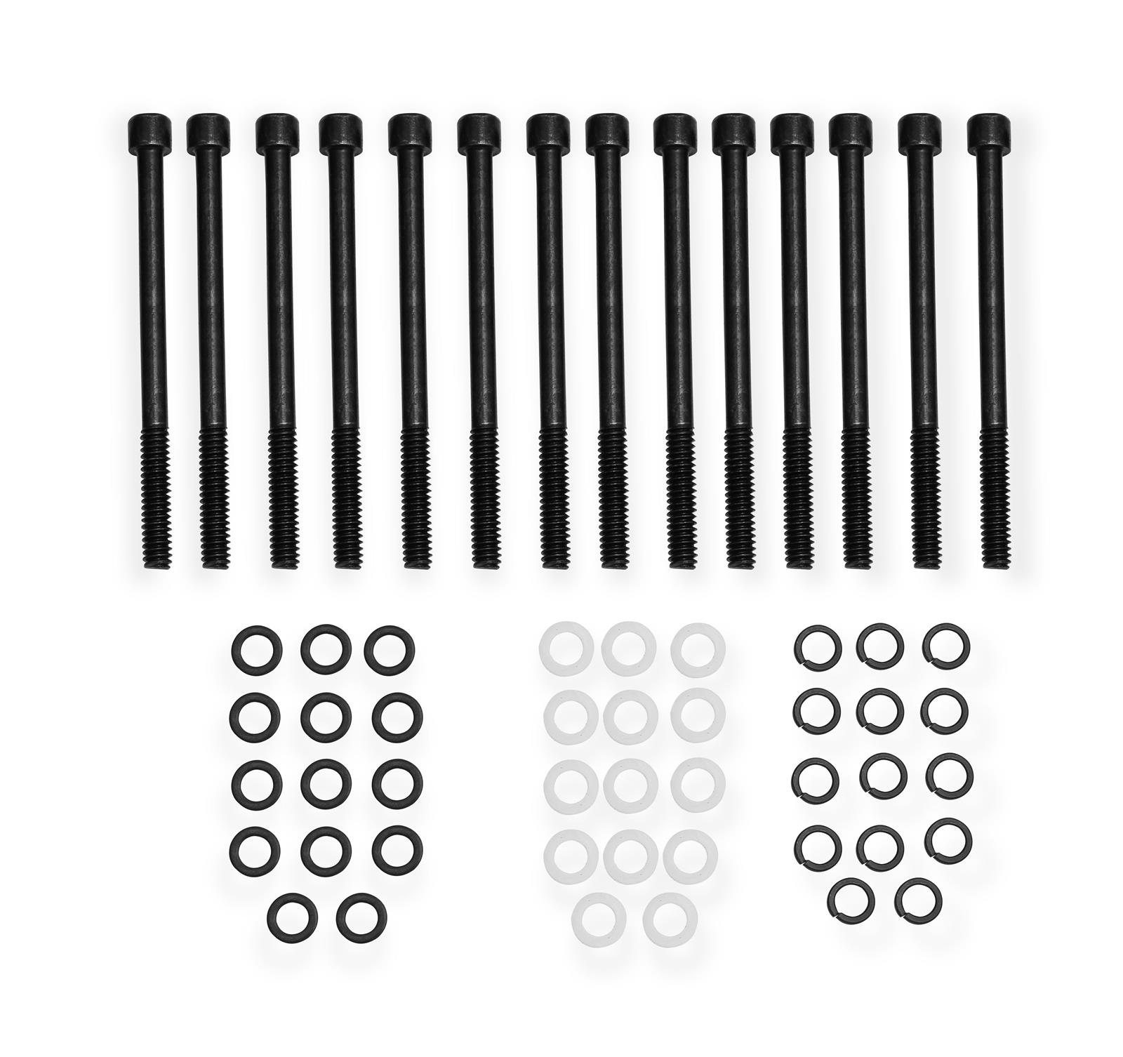 Holley Sniper Fabricated Aluminum Valve Covers 890002B Covers, EFI, Fabricated, Aluminum, Tall, Baffled, 1/4 in. Mount Rail, Silver, 1.25 in. Breather Holes, Hardware, Chevy, 396-454ci, Pair