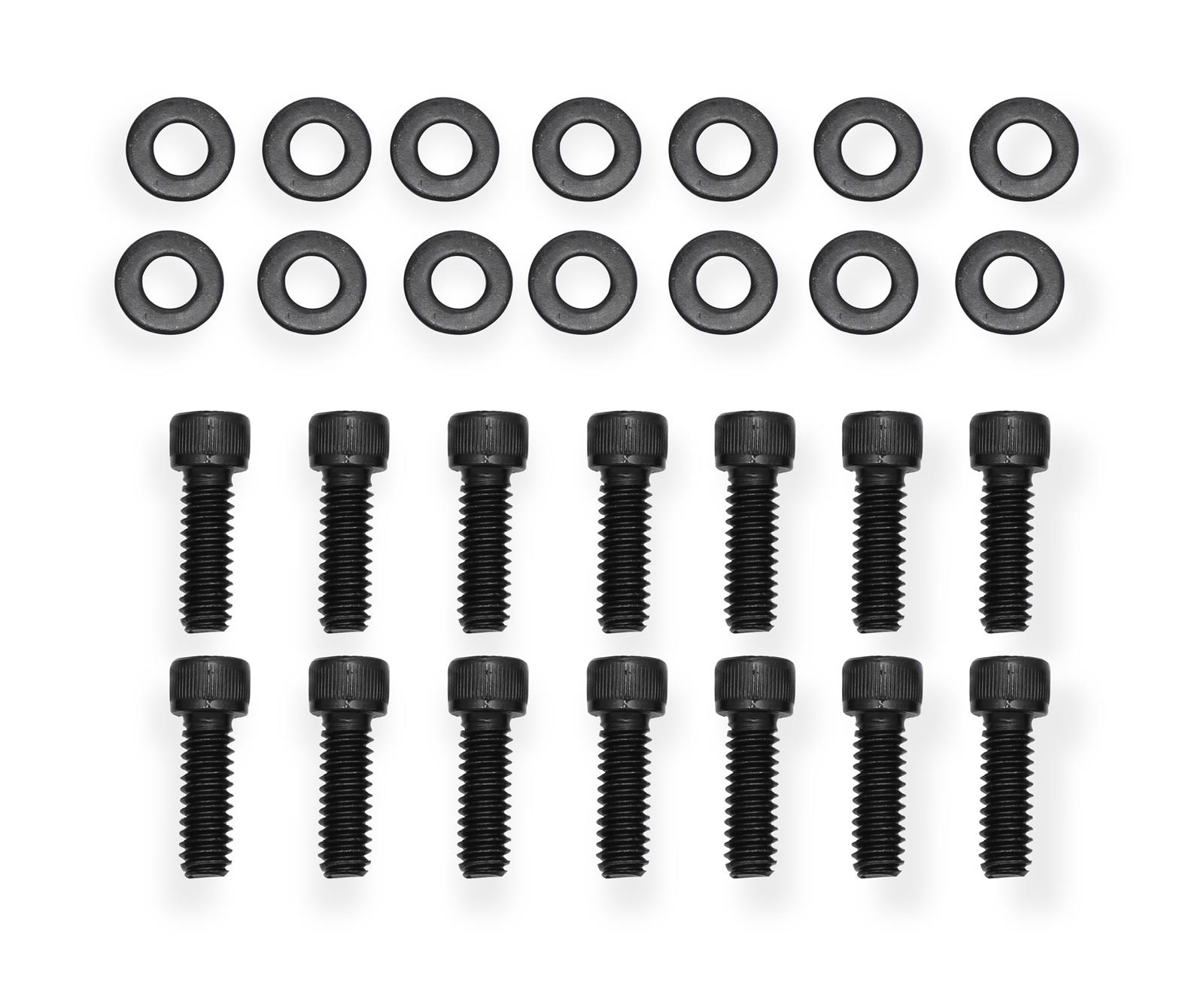 Holley Sniper Fabricated Aluminum Valve Covers 890004B Covers, EFI, Fabricated, Aluminum, 3.5 in. Tall, Baffled, Black, 1.25 in. Breather Holes, Hardware, Chevy, 396-454ci, Pair thumbnail 3