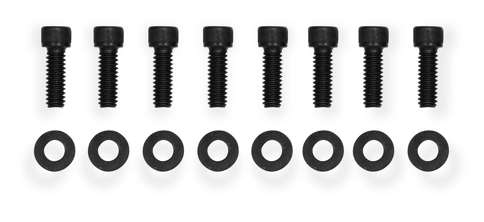 Holley Sniper Fabricated Aluminum Valve Covers 890010B Covers, EFI, Fabricated, Aluminum, Short, Baffled, Black Gloss, 1.25 in. Breather Holes, Hardware, Chevy, Small Block, 283-400ci, Pair thumbnail 5