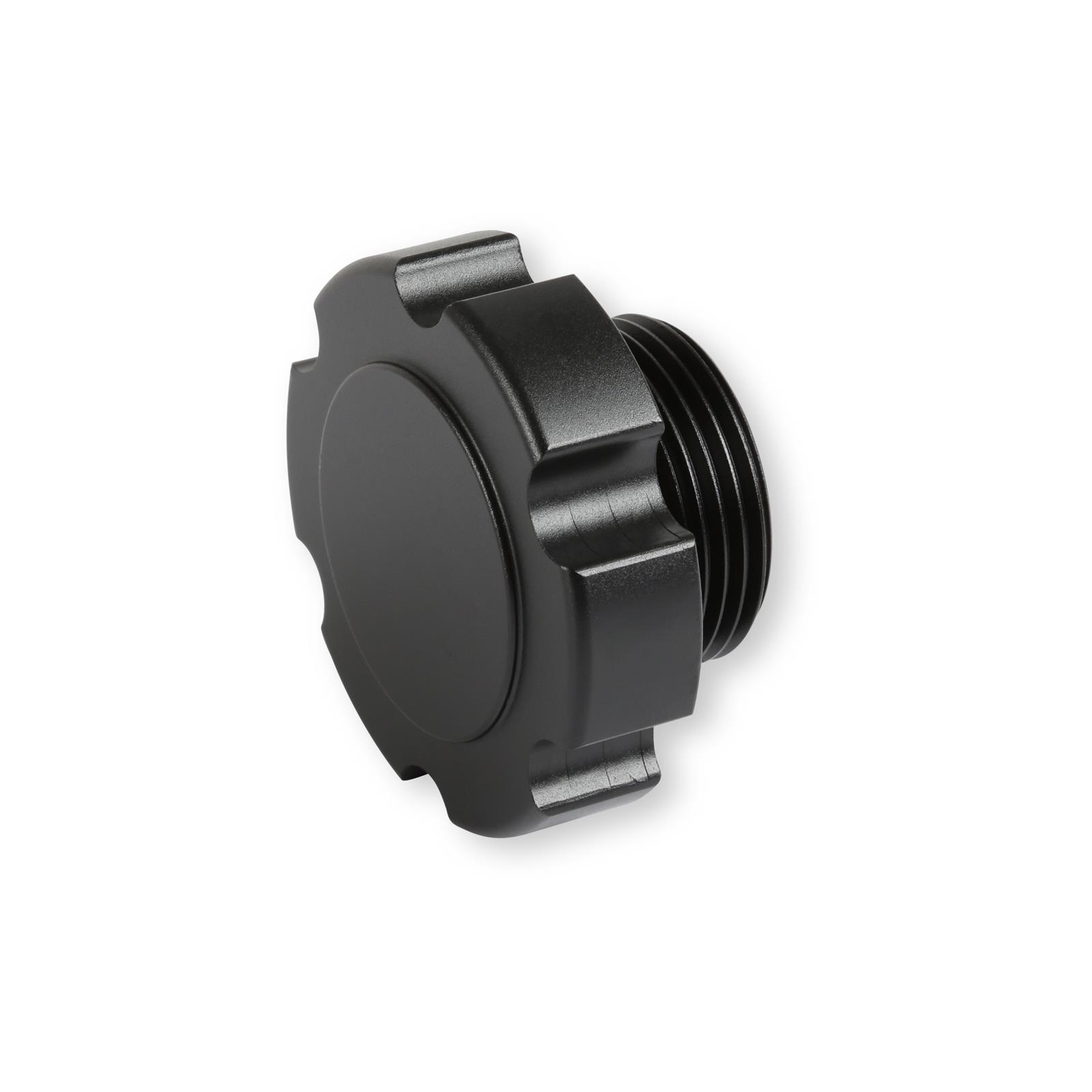 Holley Sniper Engine Oil Fill Caps 891015B Caps, Screw-In, Octagon Shape, Black, Aluminum, for Valve Covers, Each
