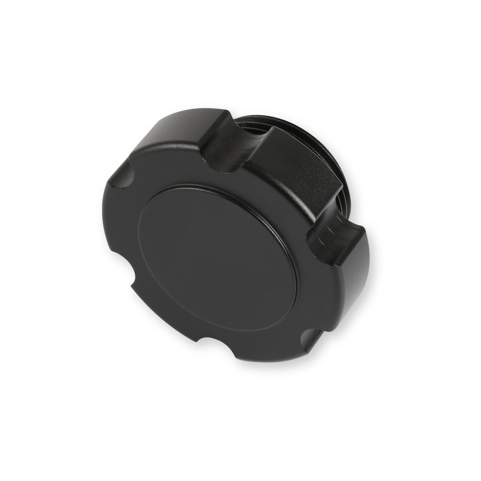 Holley Sniper Engine Oil Fill Caps 891015B Caps, Screw-In, Octagon Shape, Black, Aluminum, for Valve Covers, Each thumbnail 4