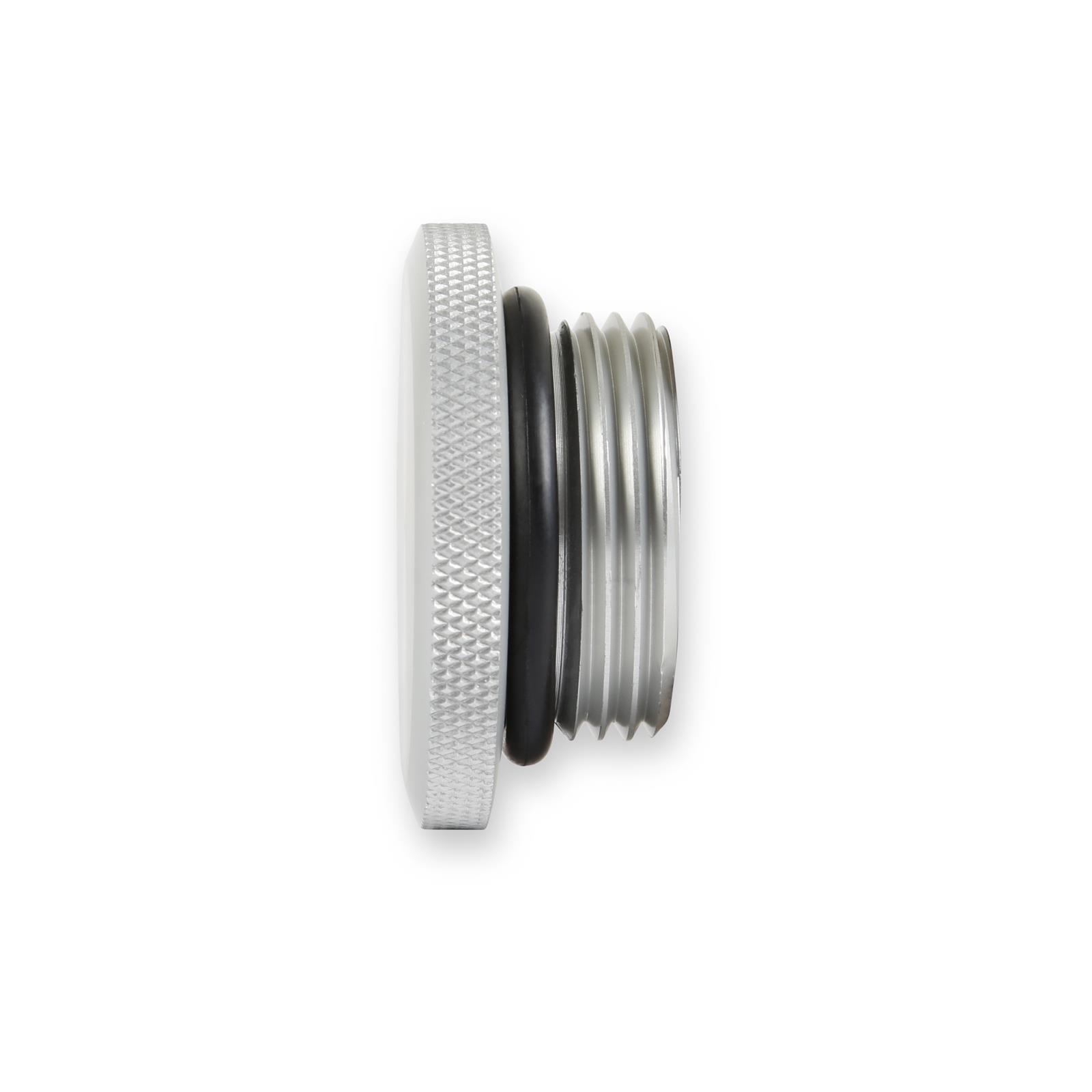 Holley Sniper Engine Oil Fill Caps 891016 Caps, Screw-In, Round Shape, Silver, Aluminum, for Valve Covers, Each thumbnail 4