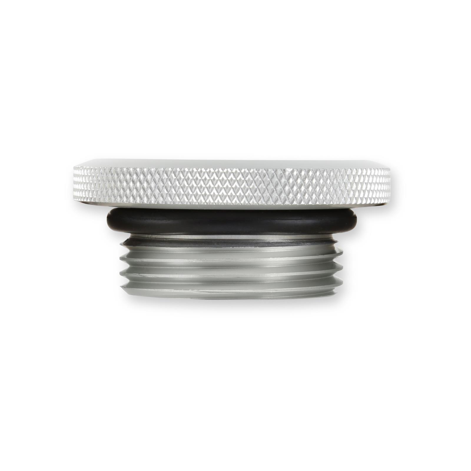 Holley Sniper Engine Oil Fill Caps 891016 Caps, Screw-In, Round Shape, Silver, Aluminum, for Valve Covers, Each thumbnail 2