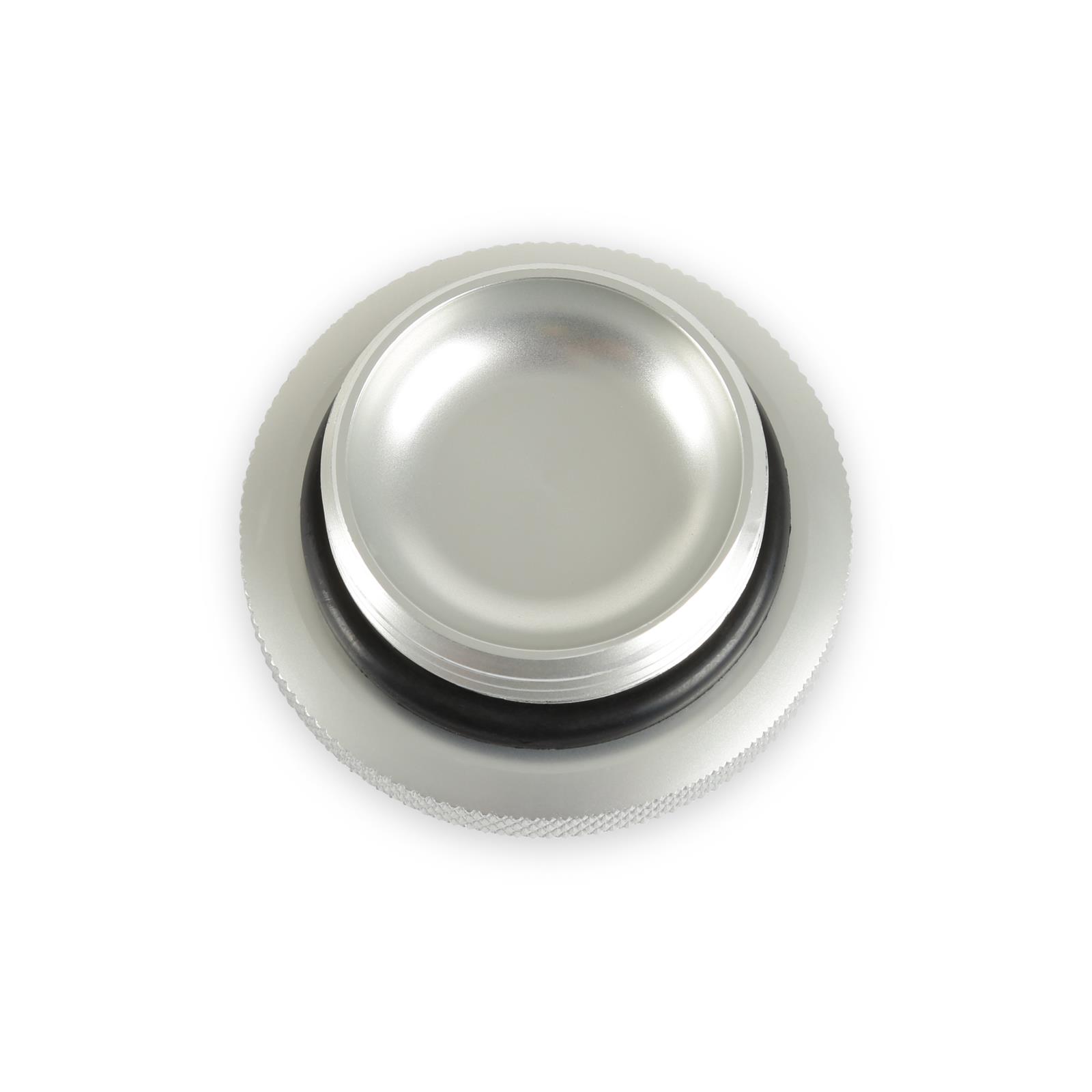 Holley Sniper Engine Oil Fill Caps 891016 Caps, Screw-In, Round Shape, Silver, Aluminum, for Valve Covers, Each thumbnail 3