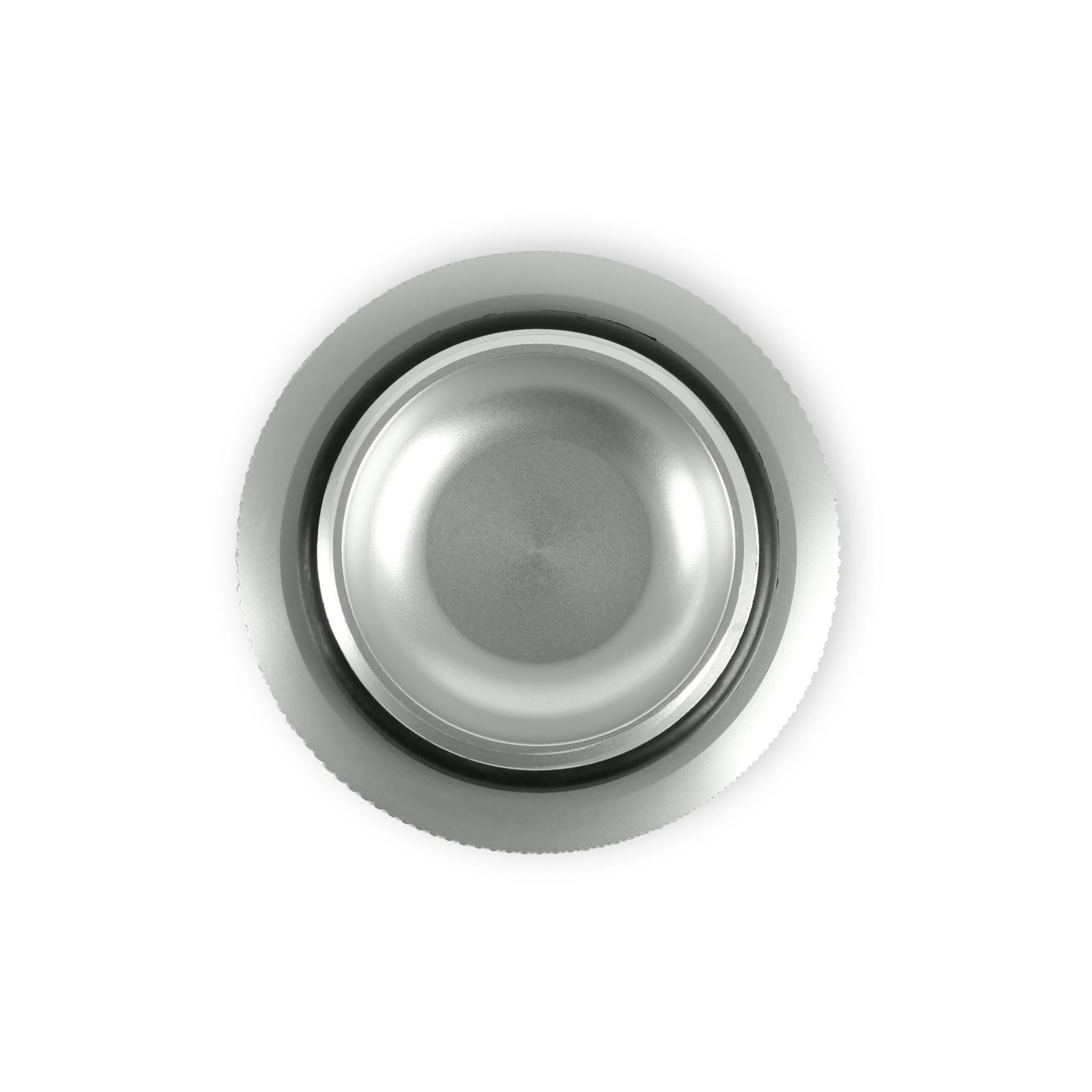 Holley Sniper Engine Oil Fill Caps 891016 Caps, Screw-In, Round Shape, Silver, Aluminum, for Valve Covers, Each