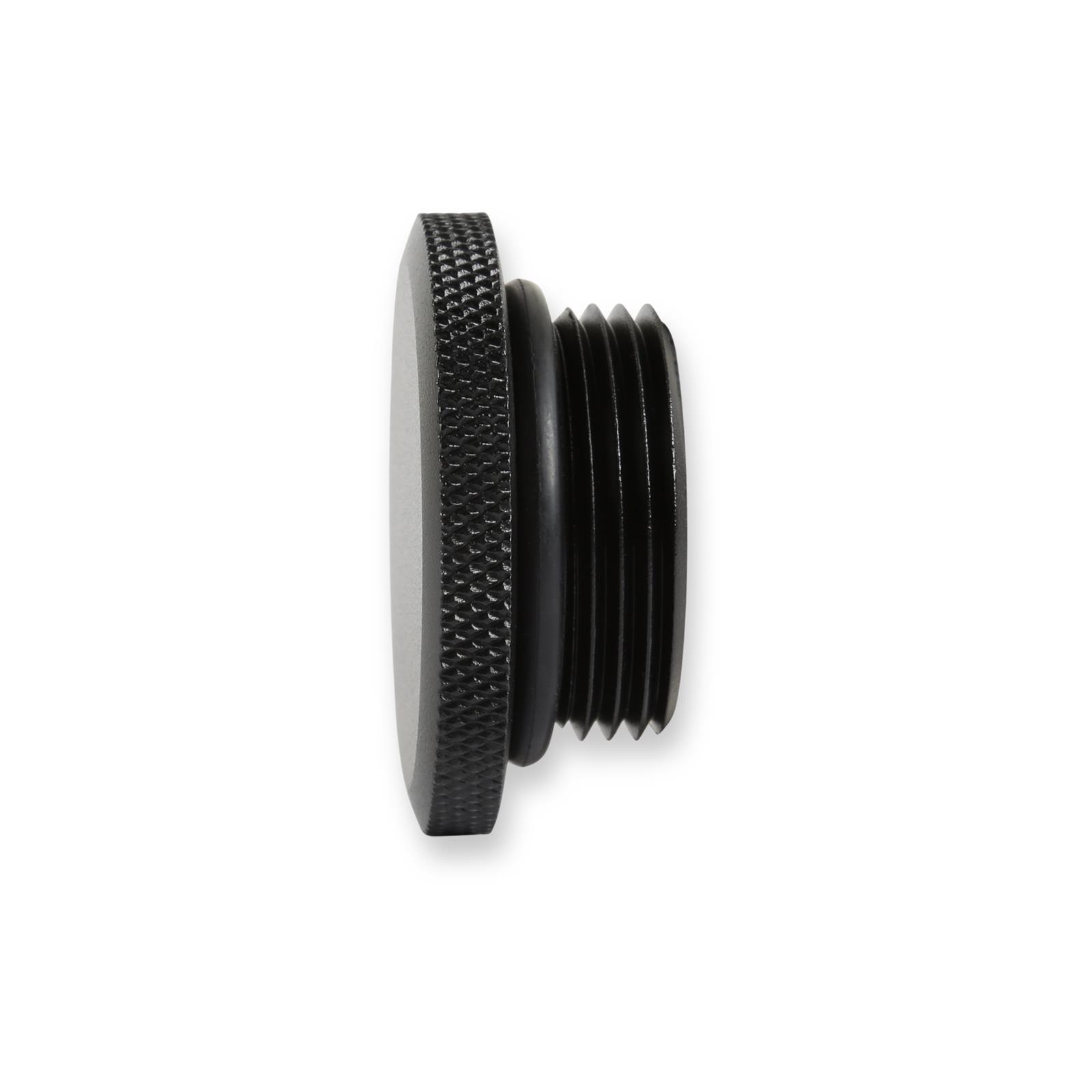 Holley Sniper Engine Oil Fill Caps 891016B Caps, Screw-In, Round Shape, Black, Aluminum, for Valve Covers, Each thumbnail 4