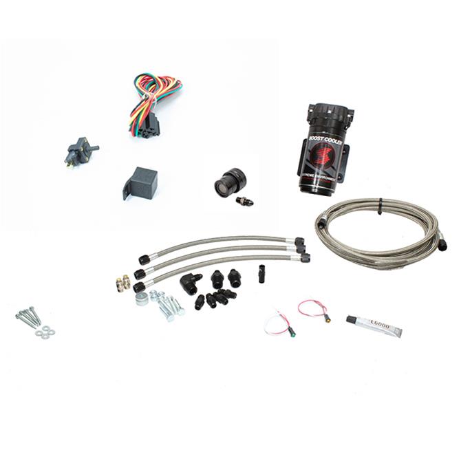 Snow Performance Stg 1 Boost Cooler F/I Water Inj. Kit (Incl. SS Braided Line/4AN Fittings) w/o Tank