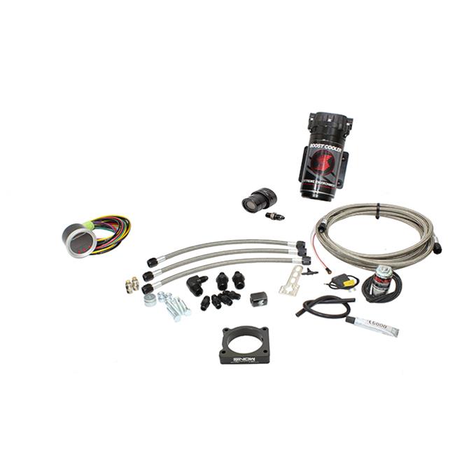 Snow Performance 08-15 Evo Stg 2 Boost Cooler Water Inj. Kit (SS Braided Line/4AN Fittings) w/o Tank