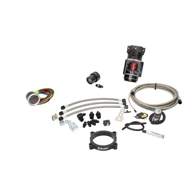 Snow Performance 11-17 Mustang Stg 2 Boost Cooler F/I Water Inj. Kit (SS Brded Line/4AN Fittings) w/