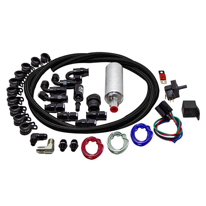 Snow Performance Supplemental Fuel System (Black Nylon Braided Stainless Line)