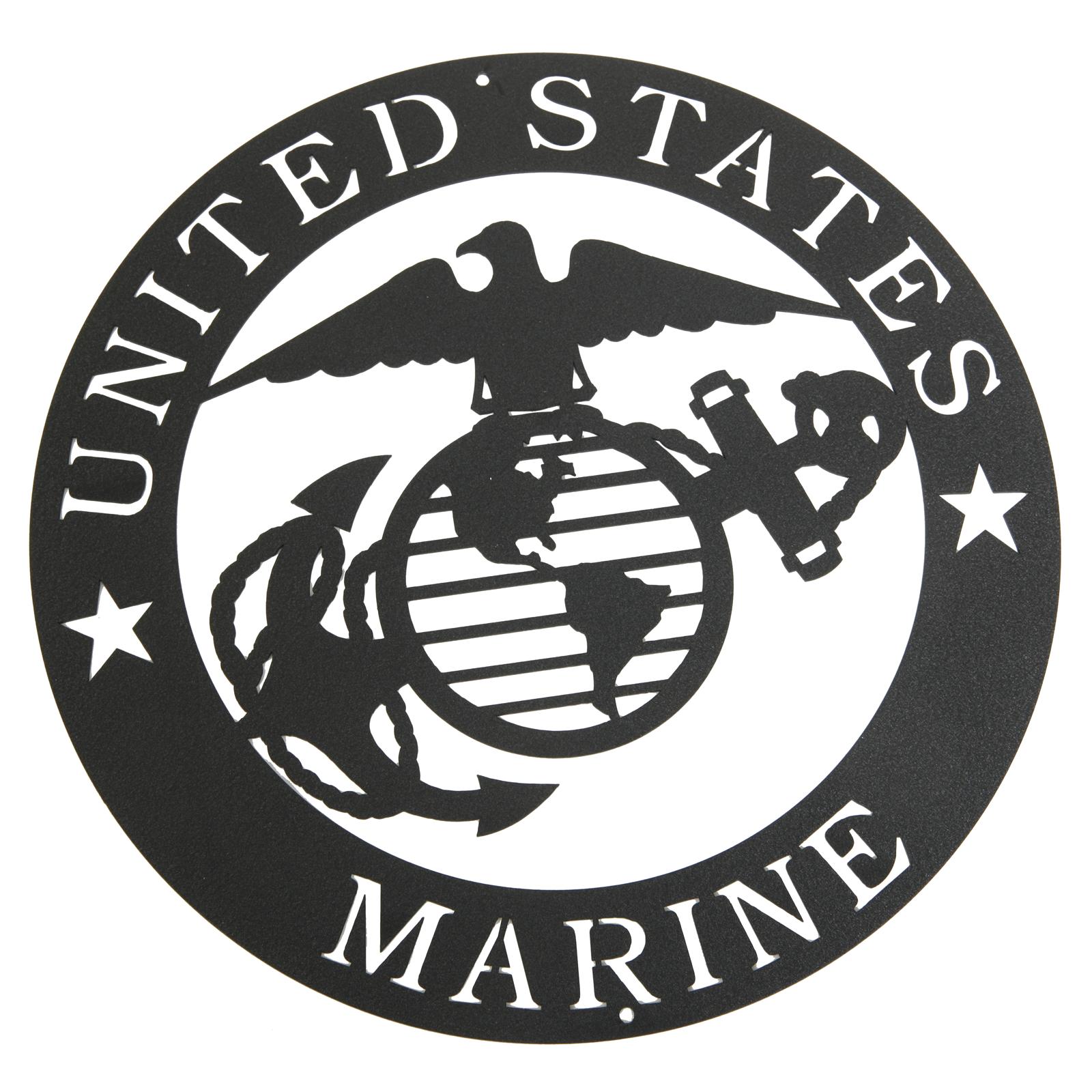 Marines Corps Emblem Metal Silhouette 3025 - Free Shipping on Orders