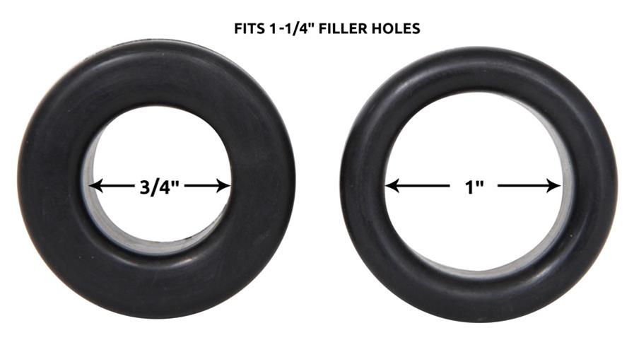 4-Pack PCV Valve Grommets - 5339 Breather Grommets For Steel Valve Covers 1-1/4 Inch