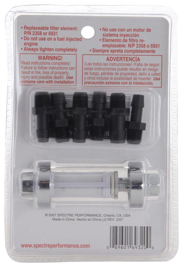 Spectre Performance SPE6932 Spectre Performance Inline Clearview