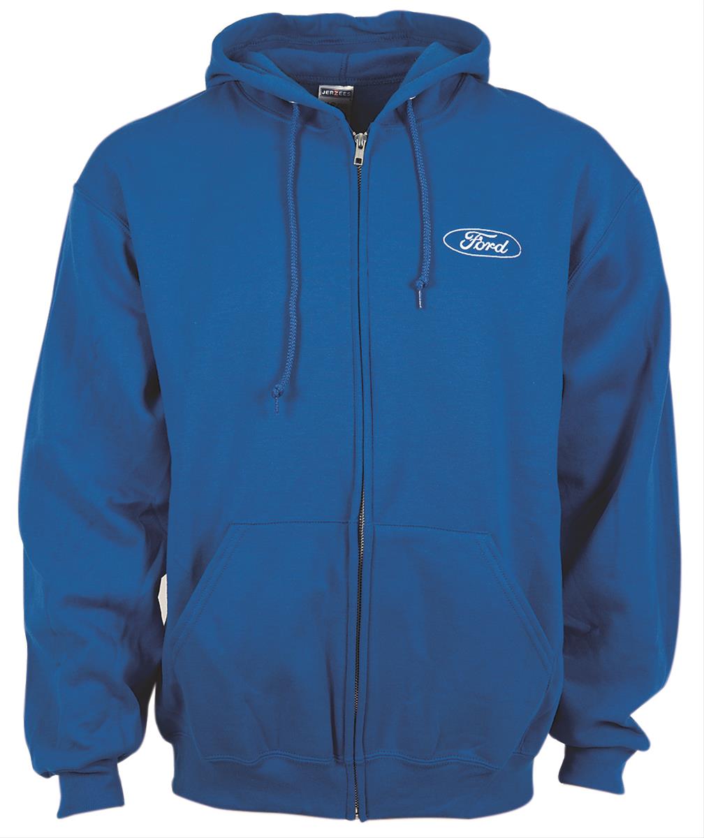 Ford Zip-Up Hoodie - Free Shipping on Orders Over $99 at Summit Racing
