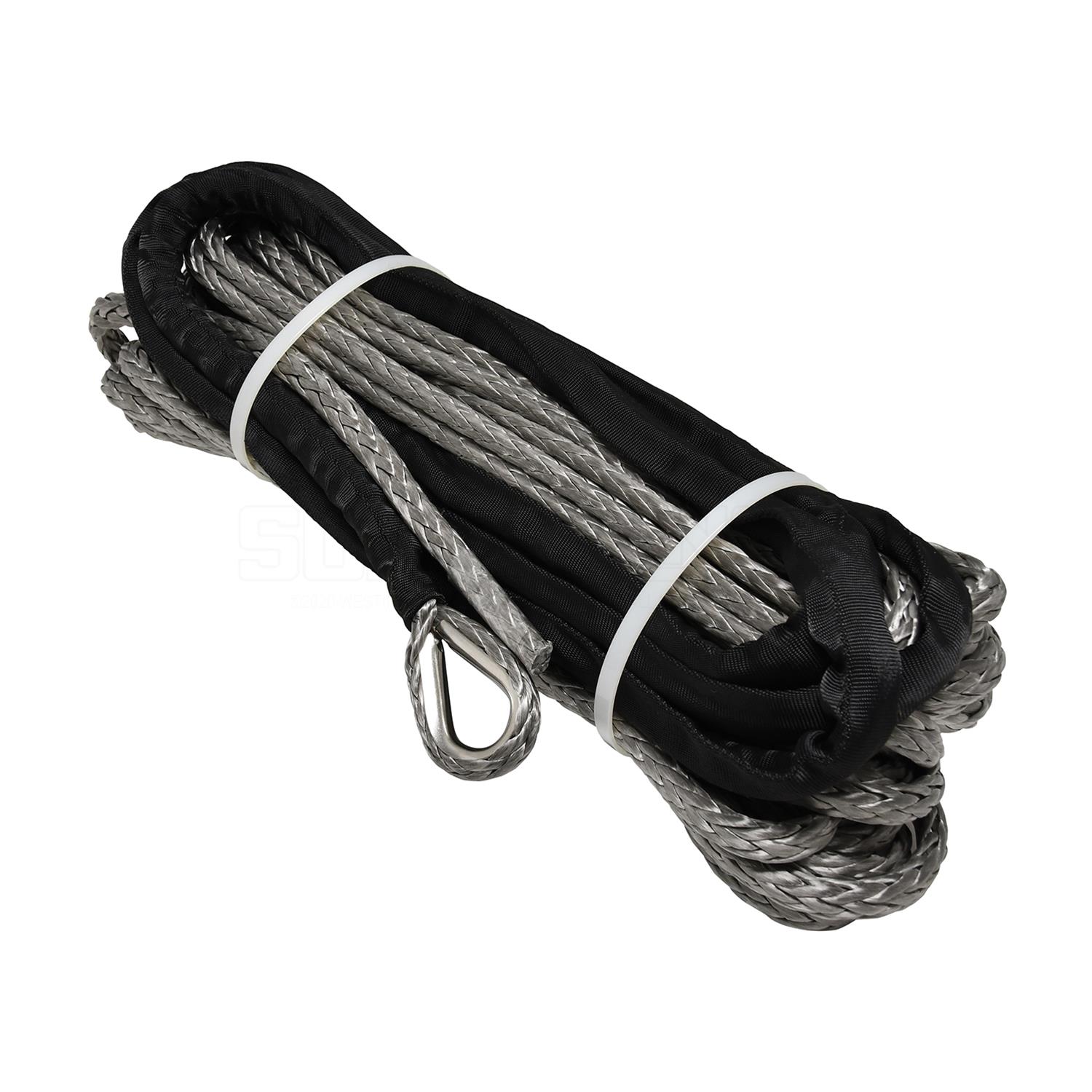 Superwinch Replacement Synthetic Rope 3/8 diameter x 80 length Tigershark 9500/11500SR Winches thumbnail 3