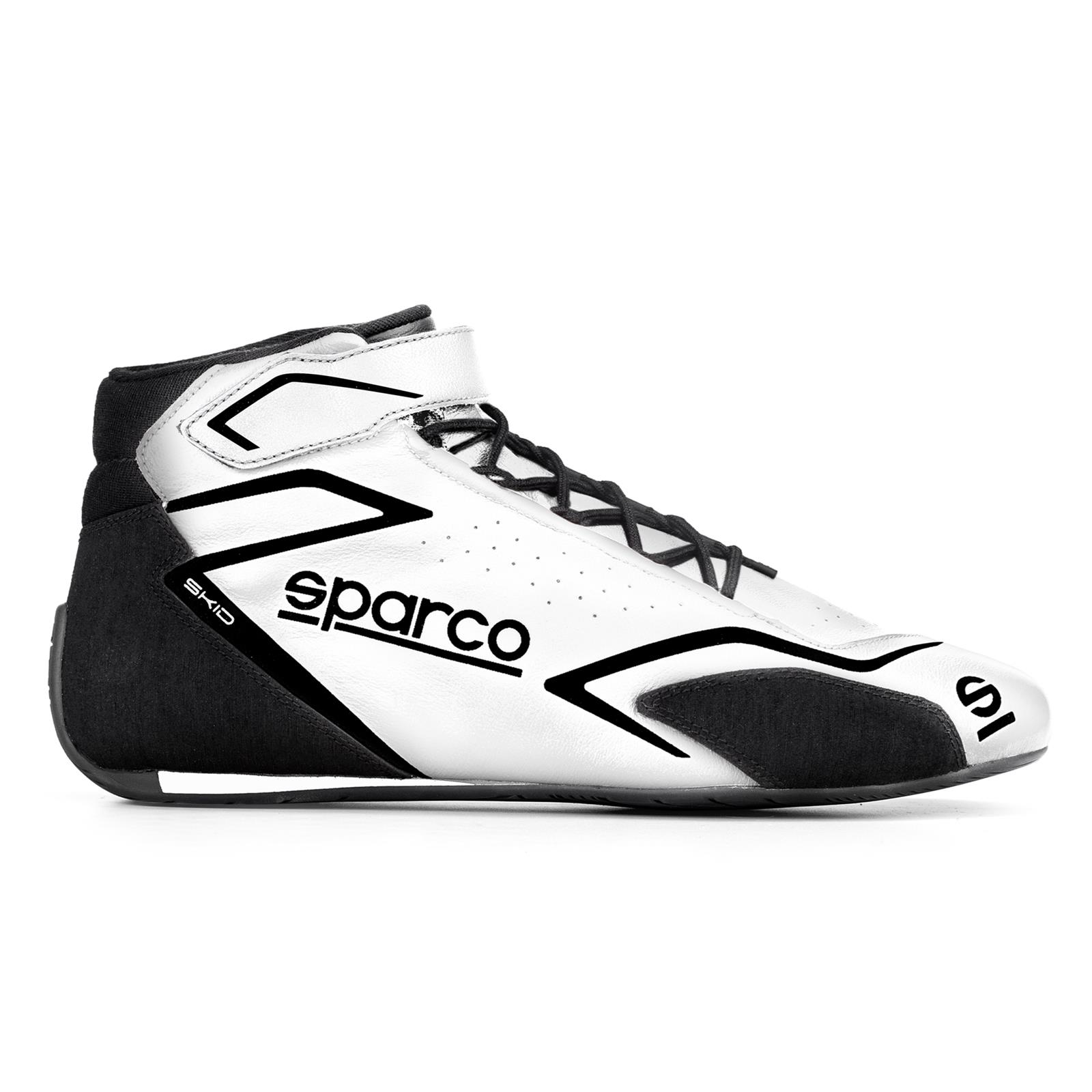 Sparco Driving Shoes & Boots 00127537BIBI Shoes, SHOE SKID 37 WHT/BLK