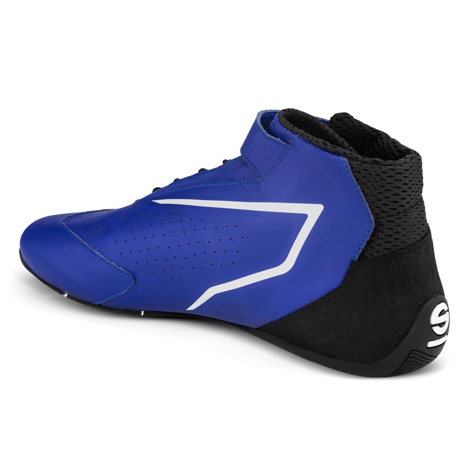 Sparco K-Skid Driving Shoes 00127736BMBI & Boots, Shoes, Mid-top, Leather Outer, Blue/White, Natural Rubber Outer Sole, European Shoe Size 36, Pair thumbnail 3