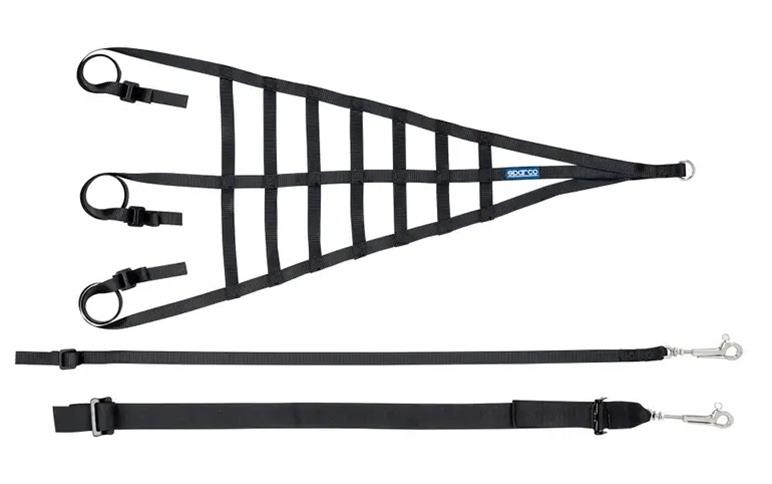 Sparco Window Nets and Guards 002194NR Competition Accessory, CENTER NET FIA 8863/2013