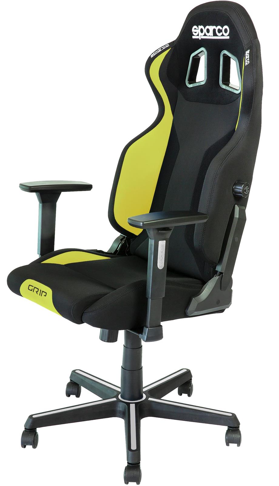 Sparco Racing Simulator Accessories and Components 00989NRGI Gaming Accessory, GAME CHAIR GRIP BLK/YEL