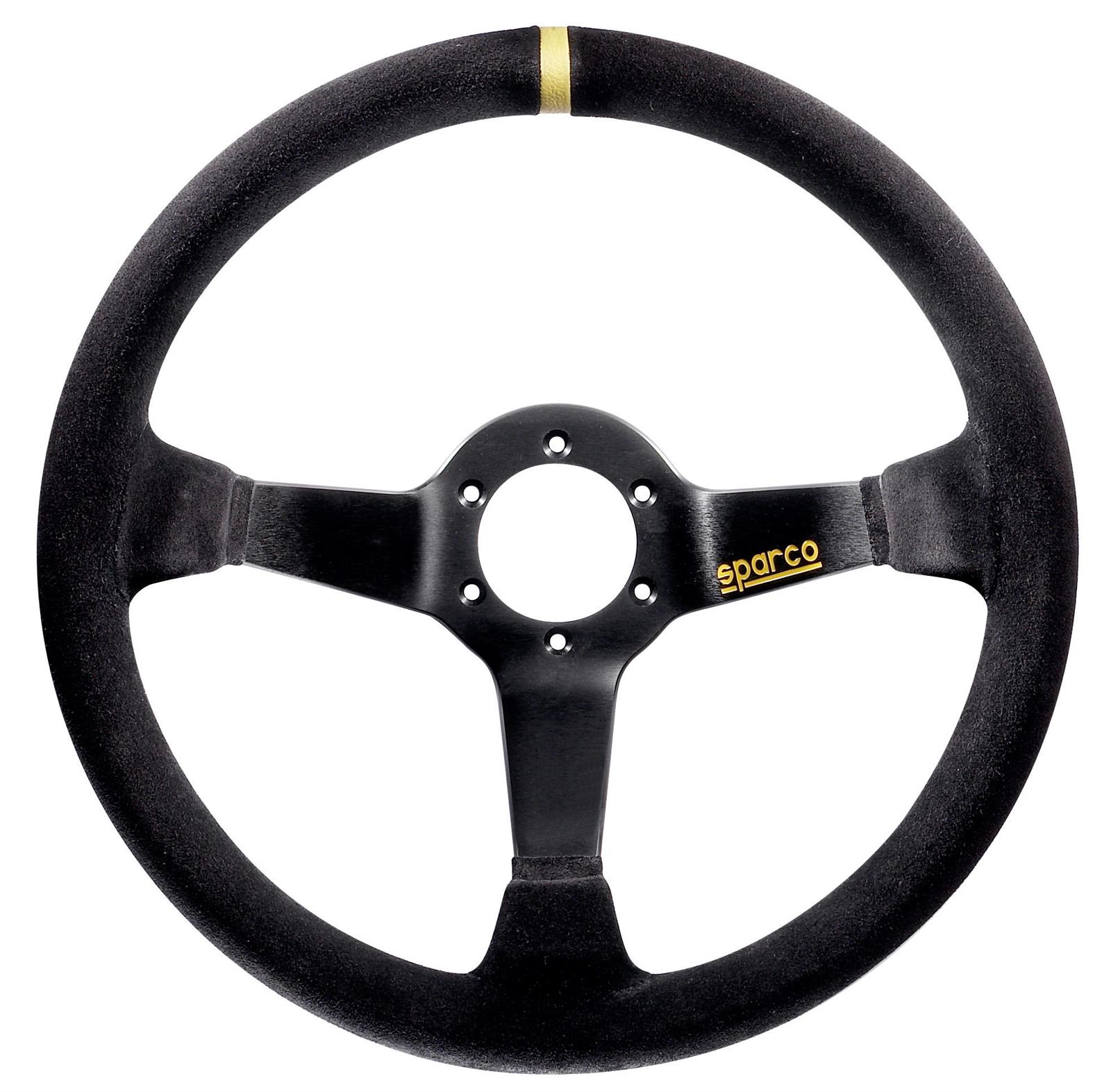 350mm  Diameter Suede Grip Sparco Competition R375 Steering Wheel Aluminum