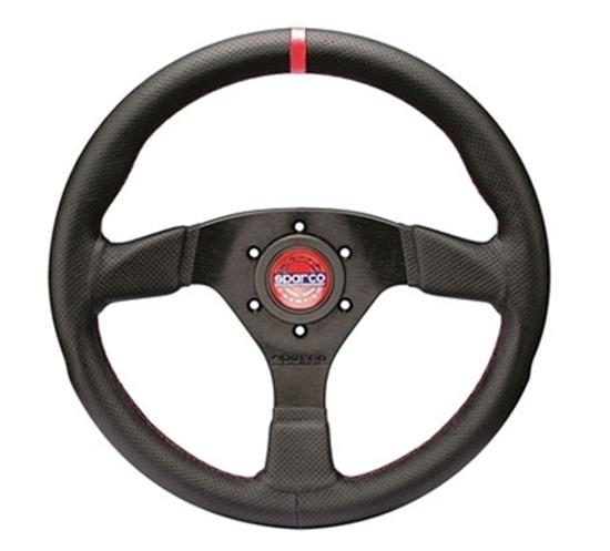 Sparco Steering Wheel R383 Leather Black/Black