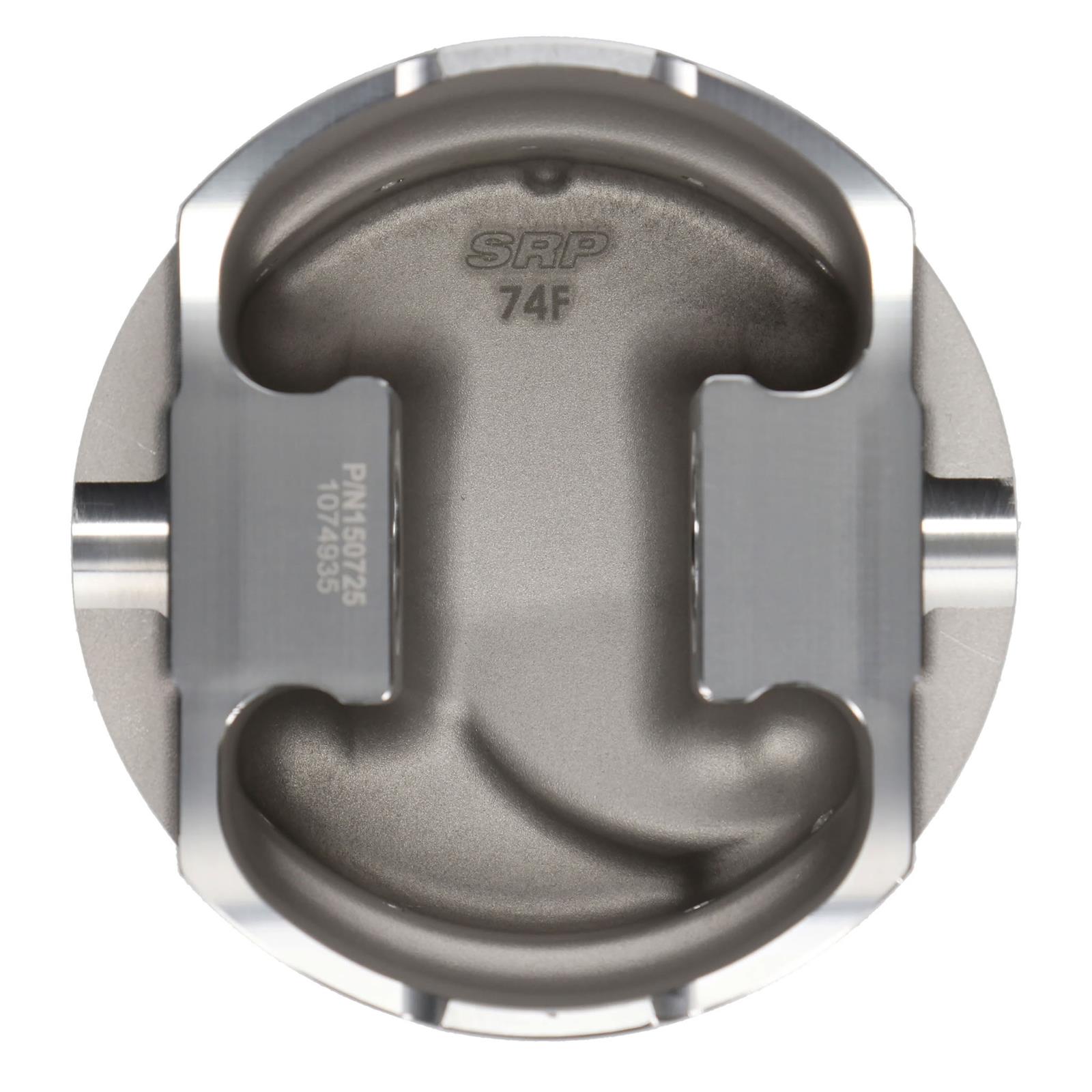 SRP Big Block Ford 460 Flat/Inverted Top Pistons 150723 Pistons, Forged, Flat, 4.390 in. Bore, 1/16 in., 1/16 in., 3/16 in. Ring Grooves, Ford, Block, Set of 8 thumbnail 2